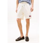 Sweatshorts TOMMY HILFIGER "AMERICANA SHORTS", Herren, Gr. S, N-Gr, weiß (ivory petal), Sweatware, Obermaterial: 100% Baumwolle, Hosen Sweatshorts (78633404-S) ivory petal