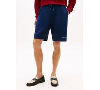 Sweatshorts TOMMY HILFIGER "TOMMY LOGO", Herren, Gr. M, N-Gr, carbon navy, Web, Obermaterial: 100% Baumwolle, unifarben, regular fit kurz, Hosen Sweatshorts, Regular fit mit elastischem Bund (28240458