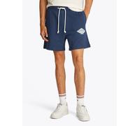 Sweatshorts TOMMY JEANS "TJM REG VARSITY GRAPHICS SHORT", Herren, Gr. XL, N-Gr, blau (schwarz night navy), Sweatware, Obermaterial: 100% Baumwolle, Hosen Sweatshorts (68233433-XL)