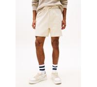 Sweatshorts TOMMY JEANS "TJM RLX NEW CLSSCS BEACH SHORT", Herren, Gr. L, N-Gr, beige (desert sand dune), Sweatware, Obermaterial: 100% Baumwolle, unifarben, regular fit kurz, Hosen Sweatshorts, Mit Ko
