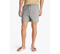 Sweatshorts TOMMY JEANS "TJM S FLAG BEACH SHORT EXT", Herren, Gr. 3XL, N-Gr, grau (grau htr), Sweatware, Obermaterial: 80% Baumwolle, 20% Polyester, Hosen Sweatshorts (50295125-XXXL)