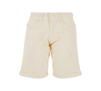 Sweatshorts URBAN CLASSICS "Urban Classics Damen Ladies Organic Cotton Bermuda Pants", Damen, Gr. 27, Normalgrößen, sandweiß, 100% Baumwolle, unifarben, loose fit, Hosen Sweatshorts (25299843-27) sand