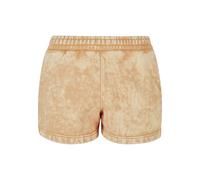 Sweatshorts URBAN CLASSICS "Urban Classics Damen Ladies Towel Washed Sweat Shorts", Damen, Gr. 3XL, US-Größen, beige (paleorange), 70% Baumwolle, 30% Polyester, unifarben, loose fit, Hosen Sweatshorts