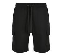 Urban Classics Organic Cargo Sweatshorts in Gr. XXL in Schwarz