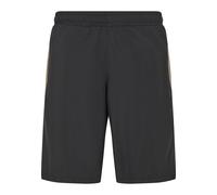 Sweatshorts URBAN CLASSICS "Urban Classics Herren Piped Track Shorts", Herren, Gr. XL, US-Größen, schwarz, 100% Polyester, gestreift, loose fit, Hosen Sweatshorts (38719235-XL) schwarz
