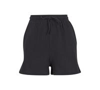 Sweatshorts URBAN CLASSICS "Urban Classics Ladies Musselin Shorts", Damen, Gr. M, US-Größen, schwarz, 100% Baumwolle, unifarben, loose fit, Hosen Sweatshorts (45827428-M) schwarz