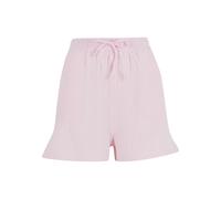 Sweatshorts URBAN CLASSICS "Urban Classics Ladies Musselin Shorts", Damen, Gr. XL, US-Größen, rosa (blushedrose), 100% Baumwolle, unifarben, loose fit, Hosen Sweatshorts (70712432-XL) blushedrose