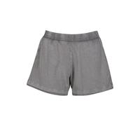 Sweatshorts URBAN CLASSICS "Urban Classics Ladies Washed Jersey Shorts", Damen, Gr. 3XL, US-Größen, steelgrau, 83% Baumwolle, 17% Polyester, unifarben, normal, Hosen Sweatshorts (92458001-XXXL) steelg