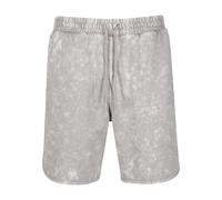 Sweatshorts URBAN CLASSICS "Urban Classics Washed Piped Shorts", Herren, Gr. S, US-Größen, grau (cloud), 100% Baumwolle, unifarben, normal, Hosen Sweatshorts (66465726-S) cloud