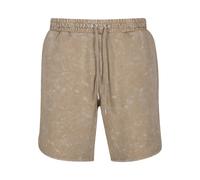 Sweatshorts URBAN CLASSICS "Urban Classics Washed Piped Shorts", Herren, Gr. XL, US-Größen, beige (unionbeige), 100% Baumwolle, unifarben, normal, Hosen Sweatshorts (50437402-XL) unionbeige