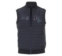 Sweatweste CASAMODA "CASAMODA Sweatweste uni", Herren, Gr. XL, blau (dunkelblau), 60% Baumwolle, 40% Polyester, Westen (78648212-XL) dunkelblau