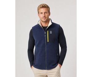 Sweatweste LPO "Sweatweste Raven Knit", Herren, Gr. 3XL, navy, 100% Polyester, regular fit hüftbedeckend, Westen, mit Langhaarfleece (28207117-58) navy