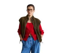 Sweatweste MARC O'POLO DENIM "aus recyceltem Polyester", Damen, Gr. M, hazelnut braun, Obermaterial: 100% Polyester, unifarben, relaxed fit, Westen (26922401-M) hazelnut braun