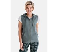 Sweatweste STOOKER WOMEN "WENKE Weste", Damen, Gr. 40/42, balsam grün, 60% Baumwolle, 40% Polyester, regular fit, Westen, Stooker WENKE Damen Weste mit Kapuze (81503906-M) balsam grün