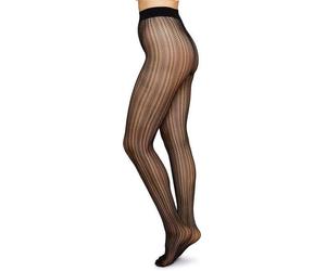 Swedish Stockings Netzstrumpfhose Selma schwarz aus Recycling-Material Schwarz XL
