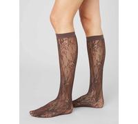 Swedish Stockings Spitzenstrümpfe Rosa aus ECONYL®-Nylon dunkelbraun