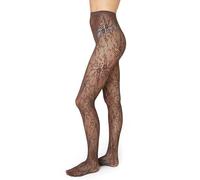 Swedish Stockings Spitzenstrumpfhose Rosa aus ECONYL®-Nylon Braun M