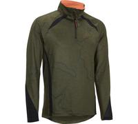 Swedteam Herren Sweater Alpha Antibite Half-zip Printed Green S