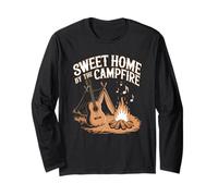 Sweet and Lovely Home, Lagerfeuer Romantik Camping Langarmshirt