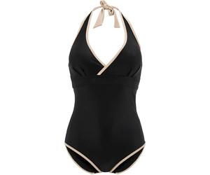 Swegmark Haiti Halterneck Swimsuit Black/beige 42BC