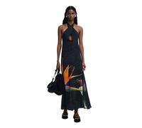 Desigual Damen Swim_colibrí Dress Bademode zum Überziehen, Schwarz, XL