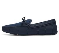 SWIMS Herren-Loafer, lässige Slip-Ons für den Sommer, bequemer, stilvoller geflochtener Spitzenloafer, modischer Schuh für Strand, Marineblau, 39.5 EU