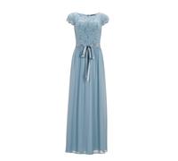 SWING - Abendkleid aus Chiffon mit paillettenbesetztem Spitzenoberteil indigo, 4OS