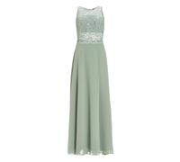 SWING - Abendkleid aus Chiffon mit transparentem Spitzenoberteil pistachio green - Gr. - 38
