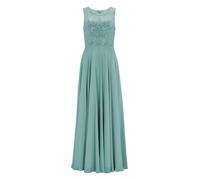 SWING - Abendkleid aus Materialmix turqouise blue, 4OS