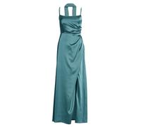 SWING - Abendkleid aus Stretch Satin teal green - Gr. - 32