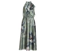 SWING - Bedrucktes Cocktailkleid mit Schluppe aus nachhaltigem Satin pistachio green / multi - Gr. - 44