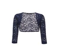 SWING - Bolero aus Spitze mit Bogenkante navy - Gr. - 36