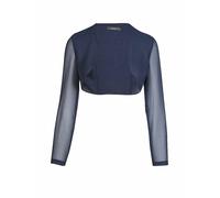 Swing Semitransparenter Bolero aus Chiffon in Dunkelblau, Größe 46