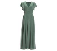 SWING - Chiffon Jumpsuit mit Überrock und Volantärmeln deep slate - Gr. - 42