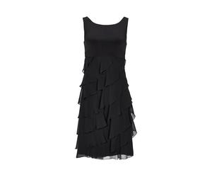 SWING - Cocktailkleid aus Materialmix black - Gr. - 42