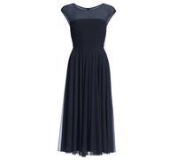 SWING - Cocktailkleid aus Mesh mit geraffter Korsage navy - Gr. - 38