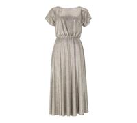 Midikleid aus foliertem Jersey Gold