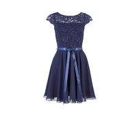 SWING - Cocktailkleid aus Spitze und Chiffon navy - Gr. - 38