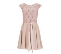 Swing Cocktailkleid aus floraler Spitze und Chiffon in Rosa, Größe 44, Artikelnr. 994282544 Rosa 44 100% Polyester