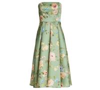 SWING - Cocktailkleid aus Twill mit Korsage Oberteil pistachio green/multi - Gr. - 38