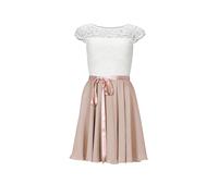 SWING - Kleid aus Spitze und Chiffon peach blush / ivory - Gr. - 36