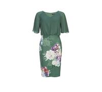 Swing Cocktailkleid mit V-Ausschnitt in Gruen, Größe 40