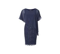 SWING - Cocktailkleid mit Überwurf navy - Gr. - 38