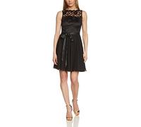 Swing Damen Cocktail Kleid mit floraler Spitze, Gr. 38, Schwarz (schwarz 1010)