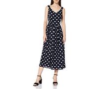 Swing Damen Midikleid mit Polka-Dots, Midi, Gepunktet, Gr. 44, Mehrfarbig (marine/ecrue 3094)