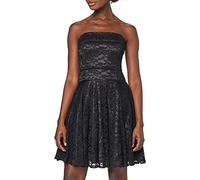 Swing Damen Schulterfreies Cocktailkleid mit zarter Blumenspitze, Gr. 36, Schwarz (schwarz 100)
