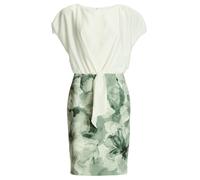 SWING - Etuikleid aus floral bedrucktem Scuba und Satin Top deep slate / multi - Gr. - 44