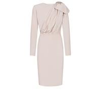 Swing Fashion Women's Bridget | Beige Damen Elegant | Bleistiftkleid | Business Etuikleider | Festliches Partykleid | Cocktailkleider | Kleider Vintage | Knielang | Langarm M(38) | M