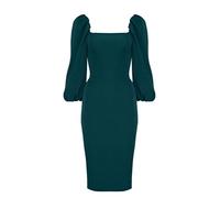 Swing Fashion Women's Giselle | Grün Bleistiftkleid | Damen Etuikleider | Festliches Abendkleid | Partykleid | Cocktailkleider | Sexy Tailliertes Enges Kleid 40 (L)