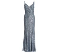 SWING - Figurbetontes Abendkleid aus elastischer Paillette mit Spagetti Trägern ice blue - Gr. - 34